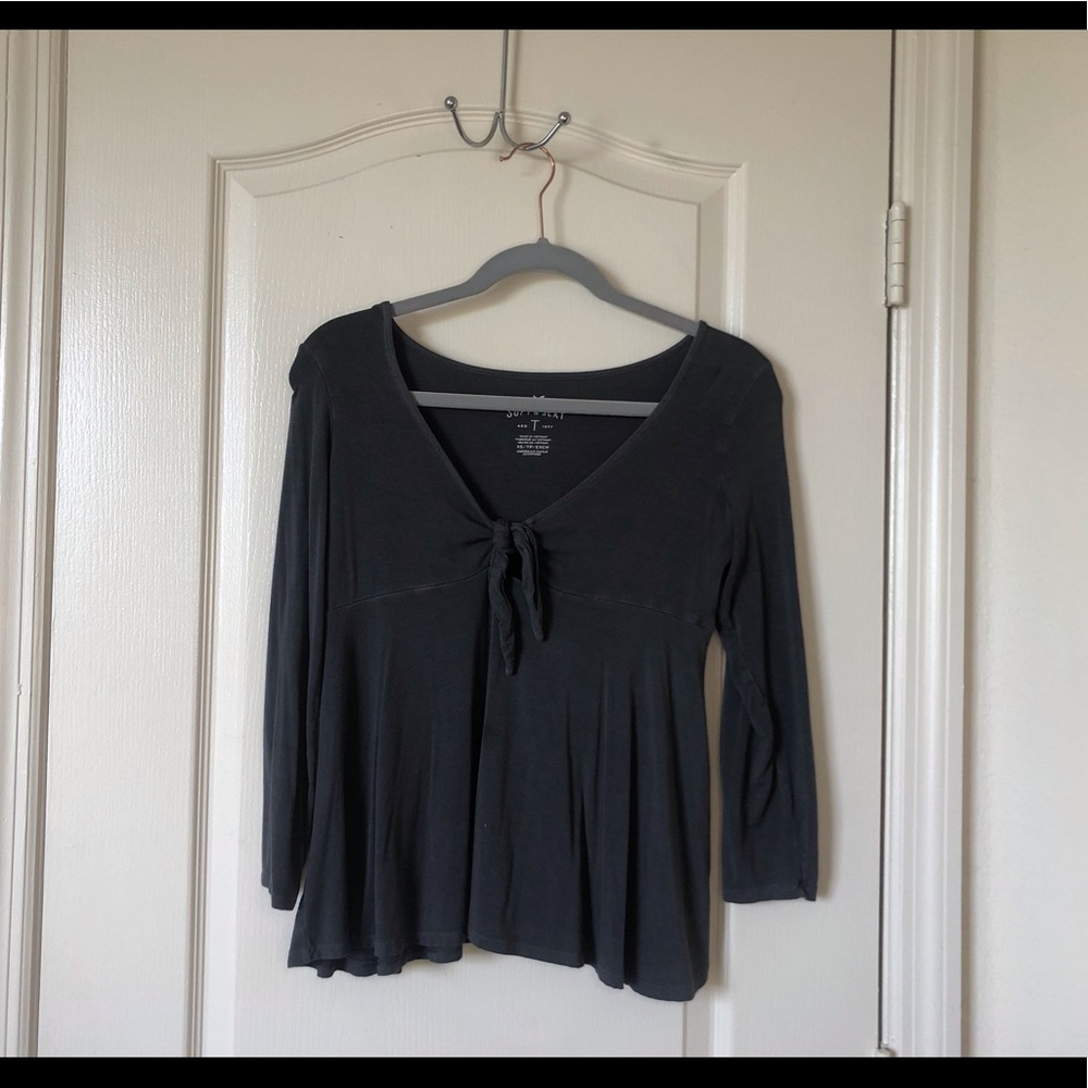 American Eagle Neck Tie Top